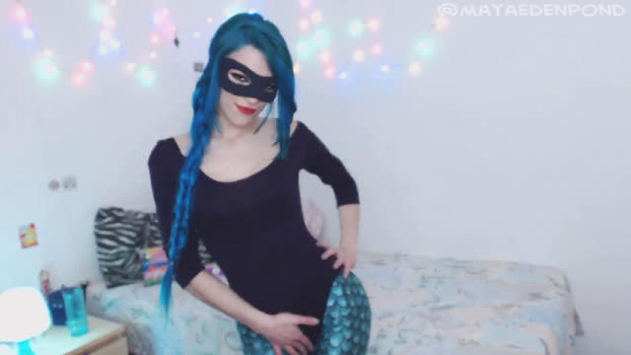 MayaEdenPond - Fully Nude Mermaid Strip Tease
